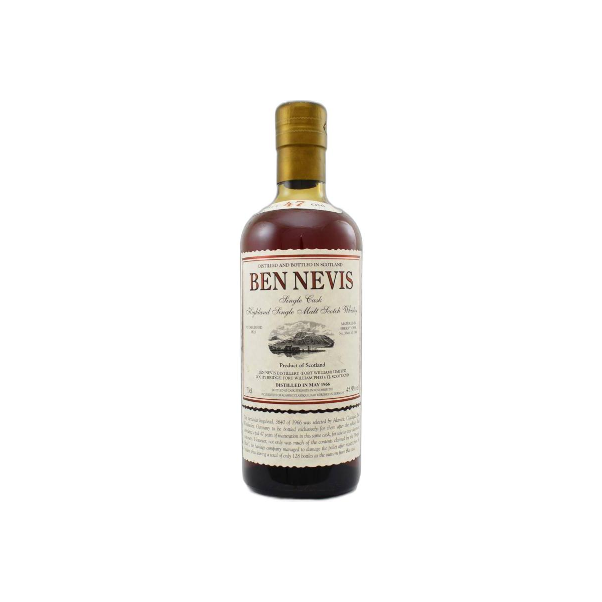 Ben Nevis 1966 47 Years Single Malt Whisky