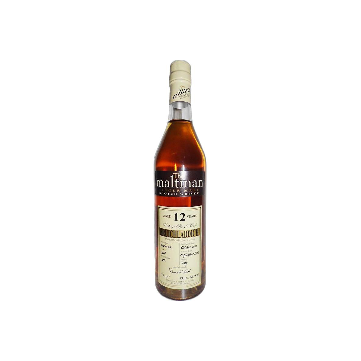 Bruichladdich 2001 12 Years Single Malt Whisky