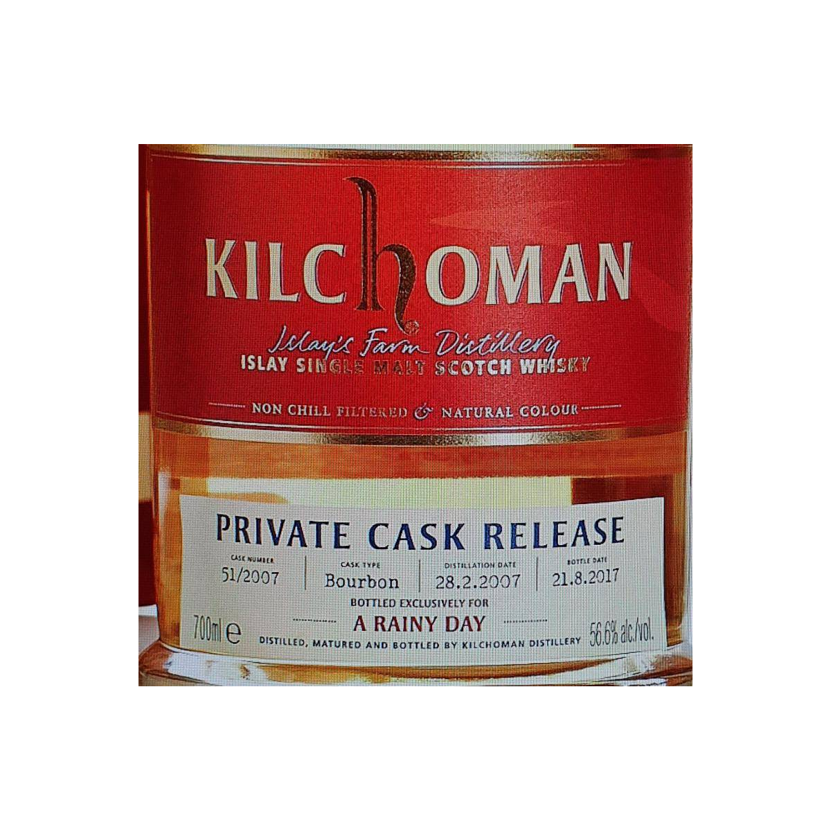 Kilchoman 2007 10 Years Single Malt Whisky 2