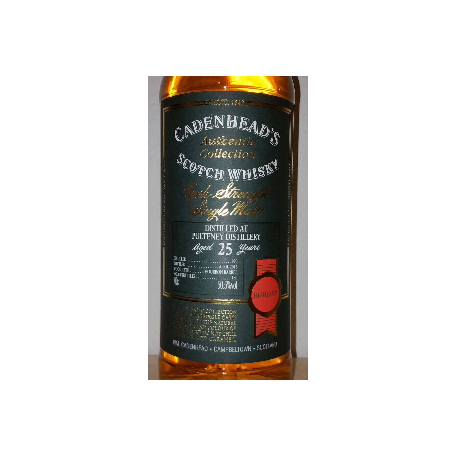 Old Pulteney Authentic Collection 1990 25 Years Single Malt Whisky 2