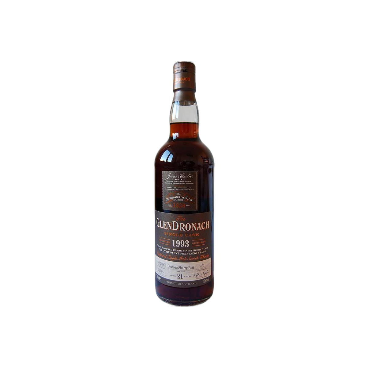 GlenDronach Single Cask 1993 21 Years Single Malt Whisky