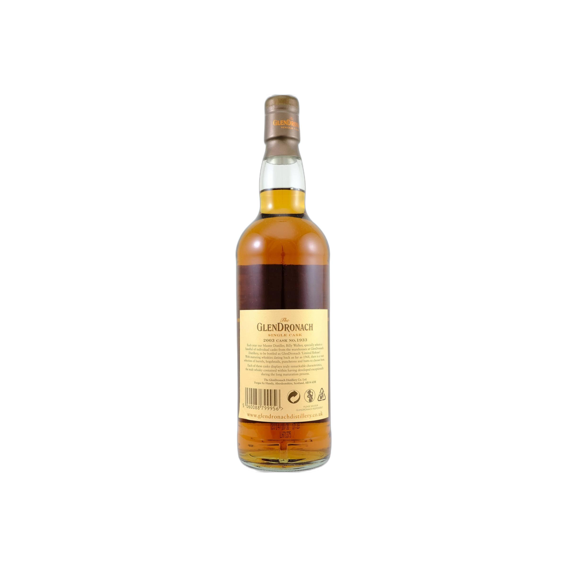 GlenDronach Single Cask 2003 11 Years Single Malt Whisky 2