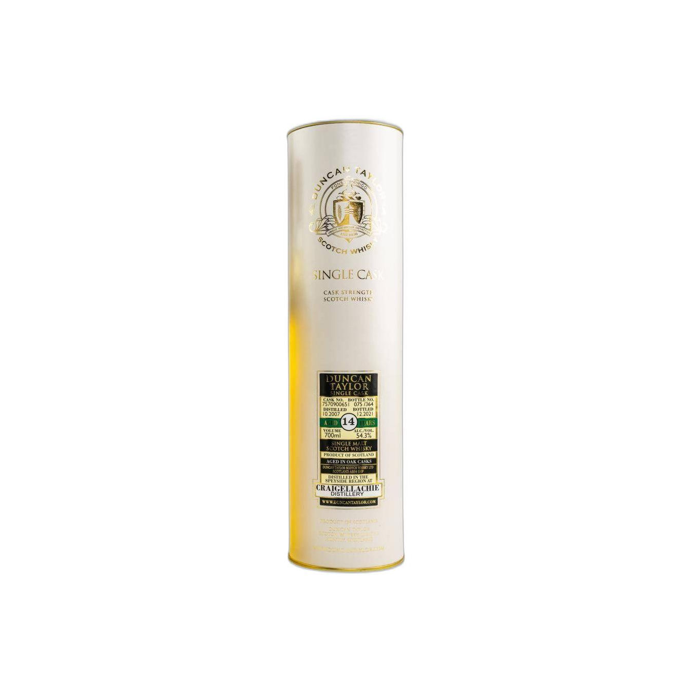 Craigellachie Single Cask 2007 14 Years Single Malt Whisky 2
