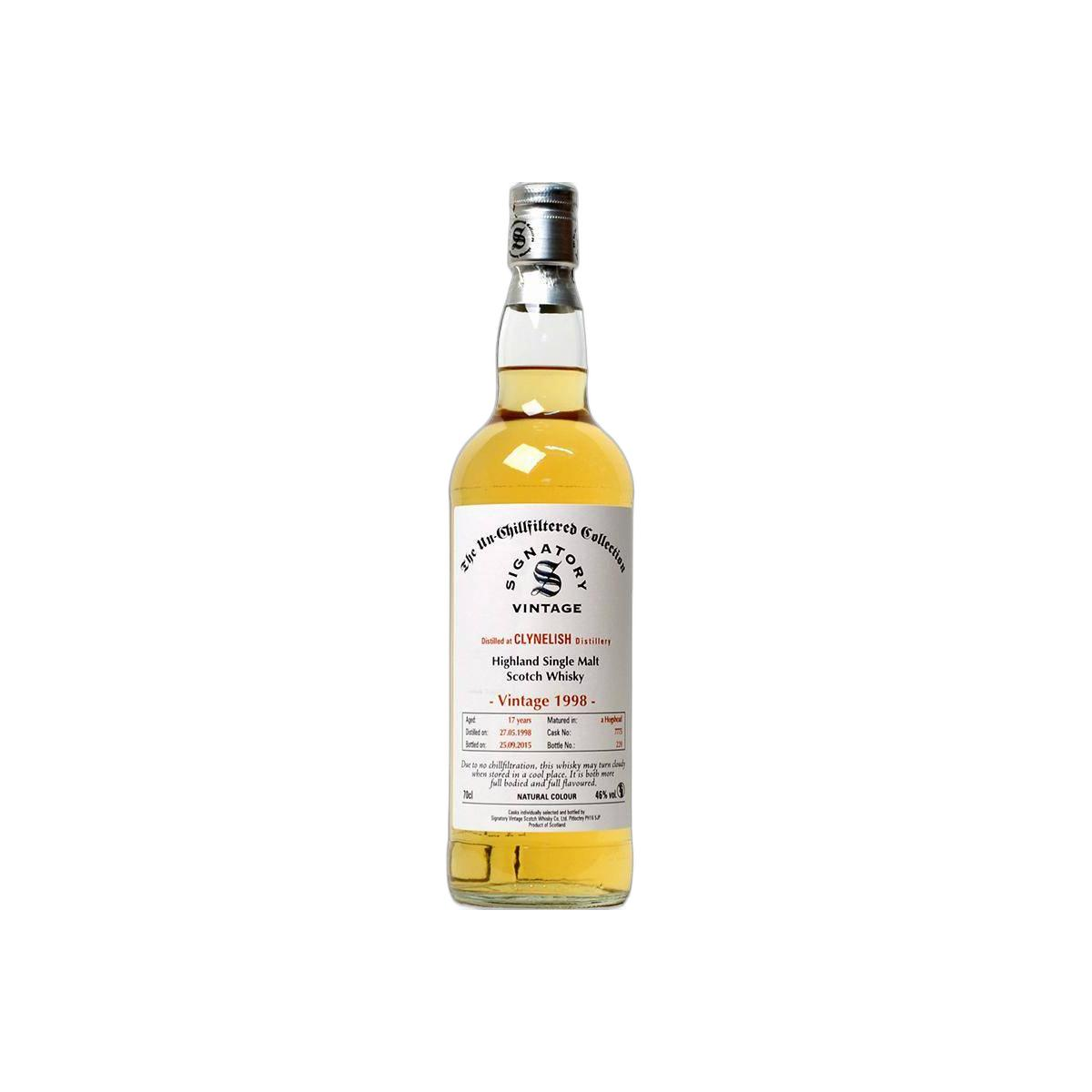 Clynelish The Un-Chillfiltered Collection 1998 17 Years Single Malt Whisky