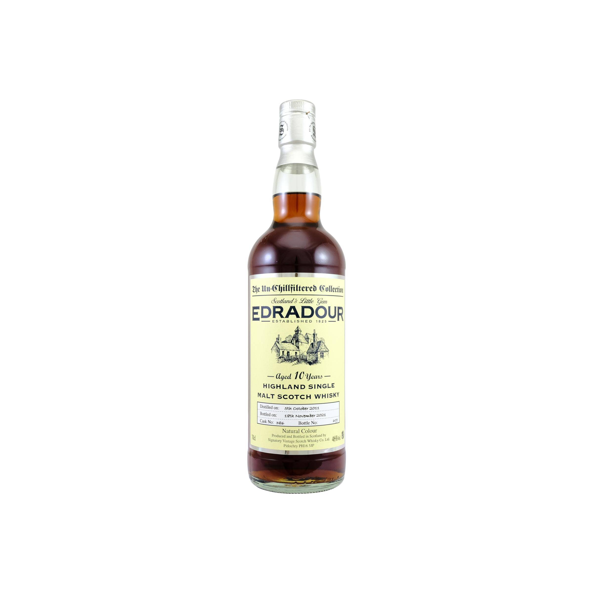 Edradour The Un-Chillfiltered Collection 2011 10 Years Single Malt Whisky