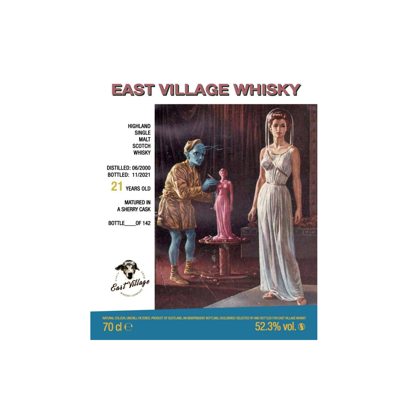 East Village Whisky Company 2000 21 Years Single Malt Whisky 2