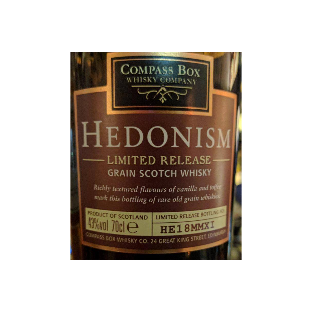 Compass Box Blended Grain Whisky