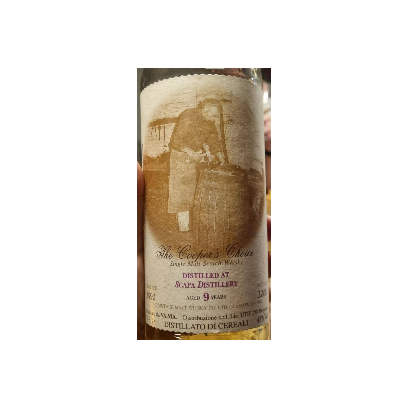 Scapa The Cooper's Choice 1990 9 Years Single Malt Whisky