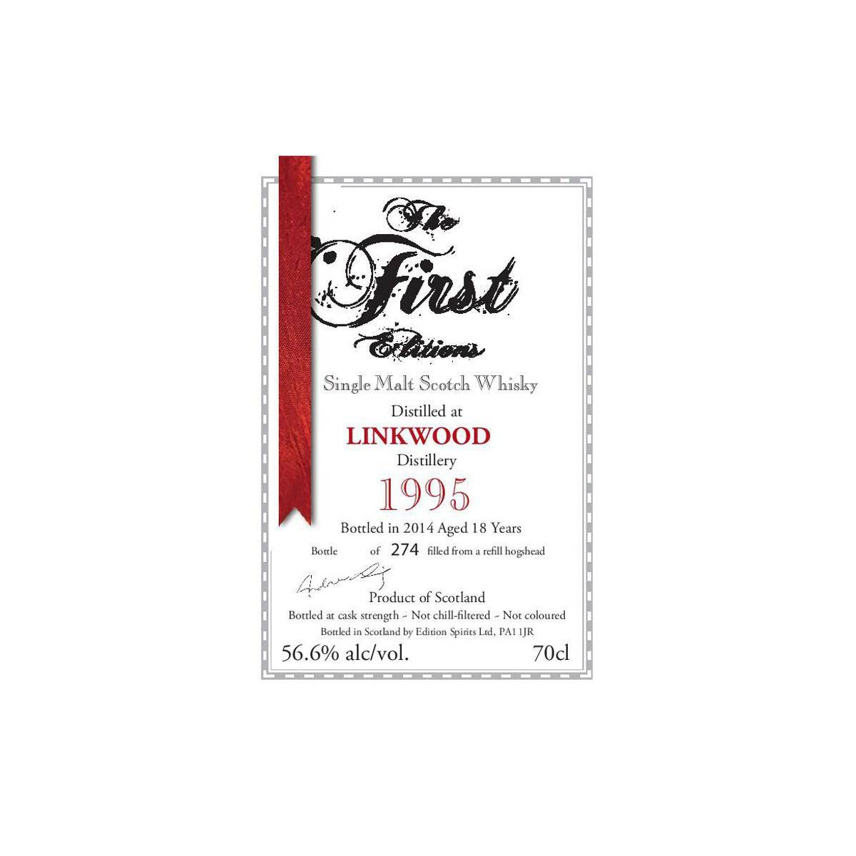 Linkwood The First Editions 1995 18 Years Single Malt Whisky 2