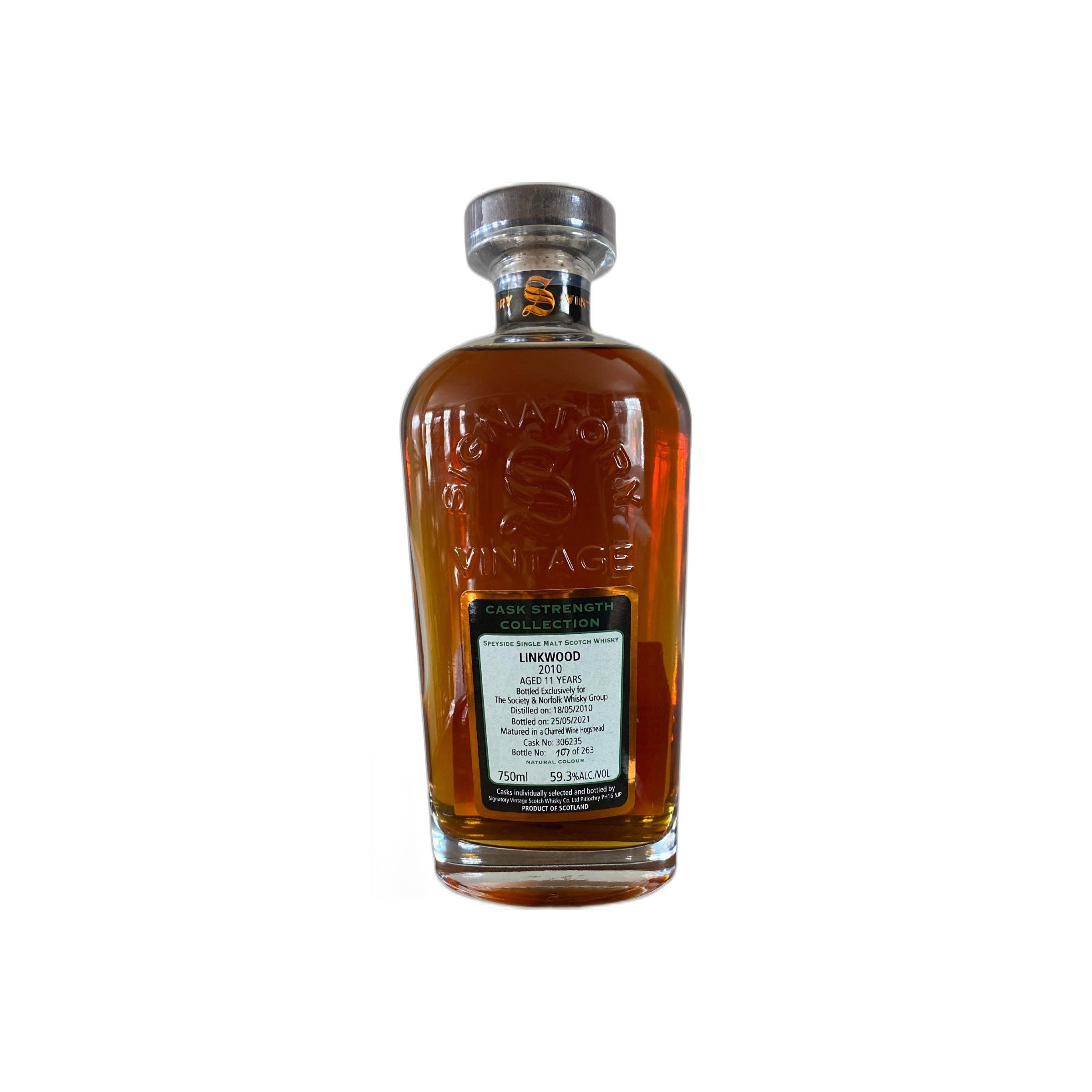 Linkwood Cask Strength Collection 2010 11 Years Single Malt Whisky