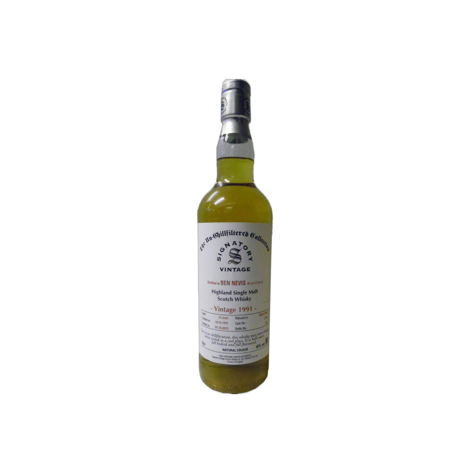 Ben Nevis The Un-Chillfiltered Collection 1991 23 Years Single Malt Whisky