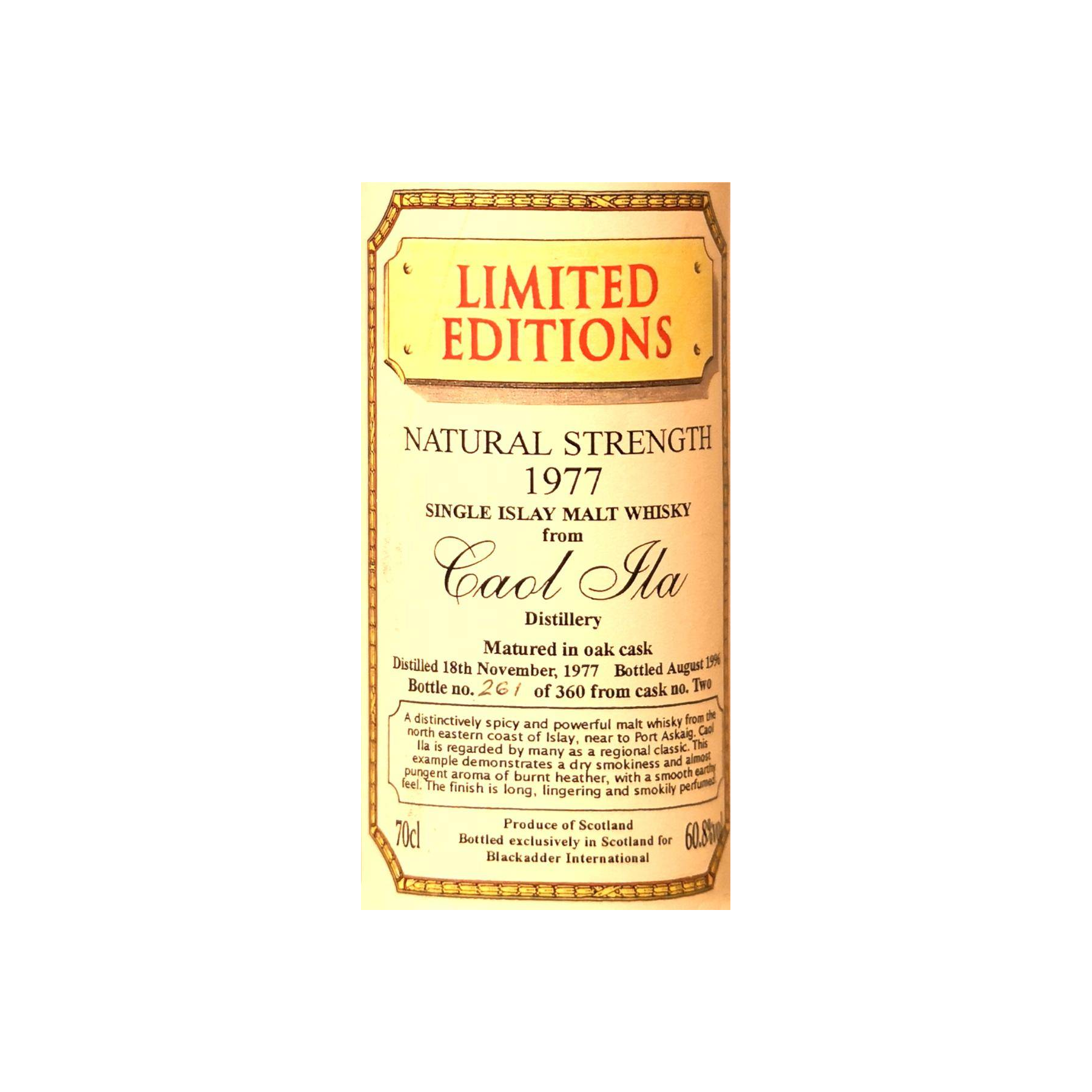 Caol Ila 1977 19 Years Single Malt Whisky 2