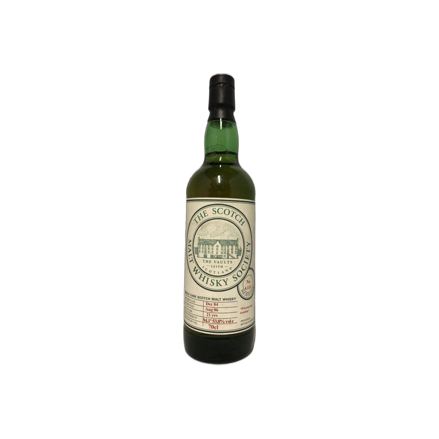 The Scotch Malt Whisky Society 1984 21 Years Single Malt Whisky