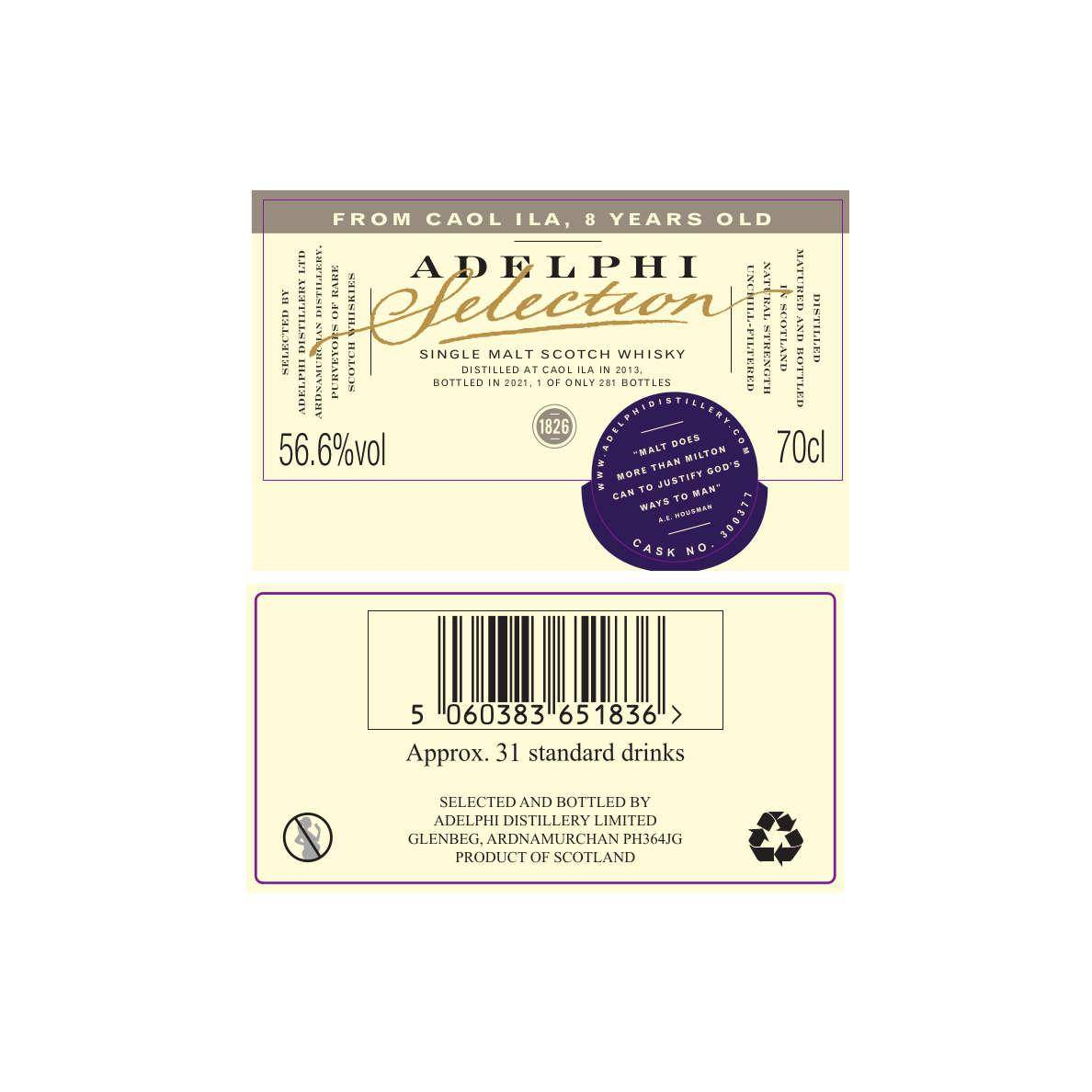 Caol Ila Limited Edition 2013 8 Years Single Malt Whisky 2