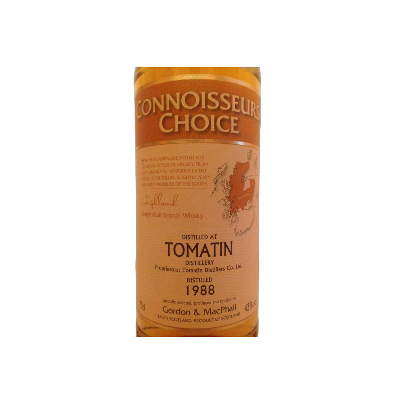 Tomatin Connoisseurs Choice 1988 19 Years Single Malt Whisky 3