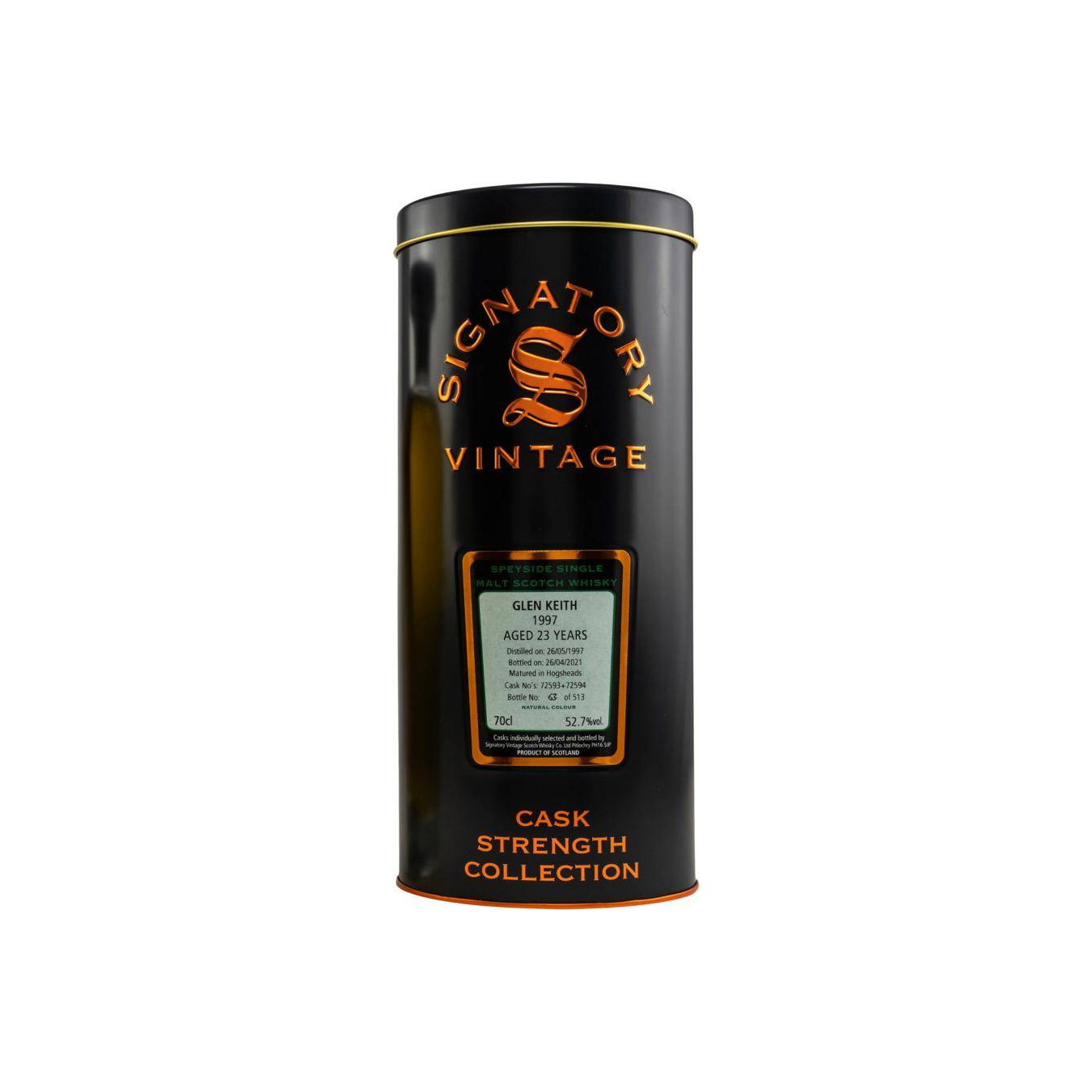 Glen Keith Cask Strength Collection 1997 23 Years Single Malt Whisky 2