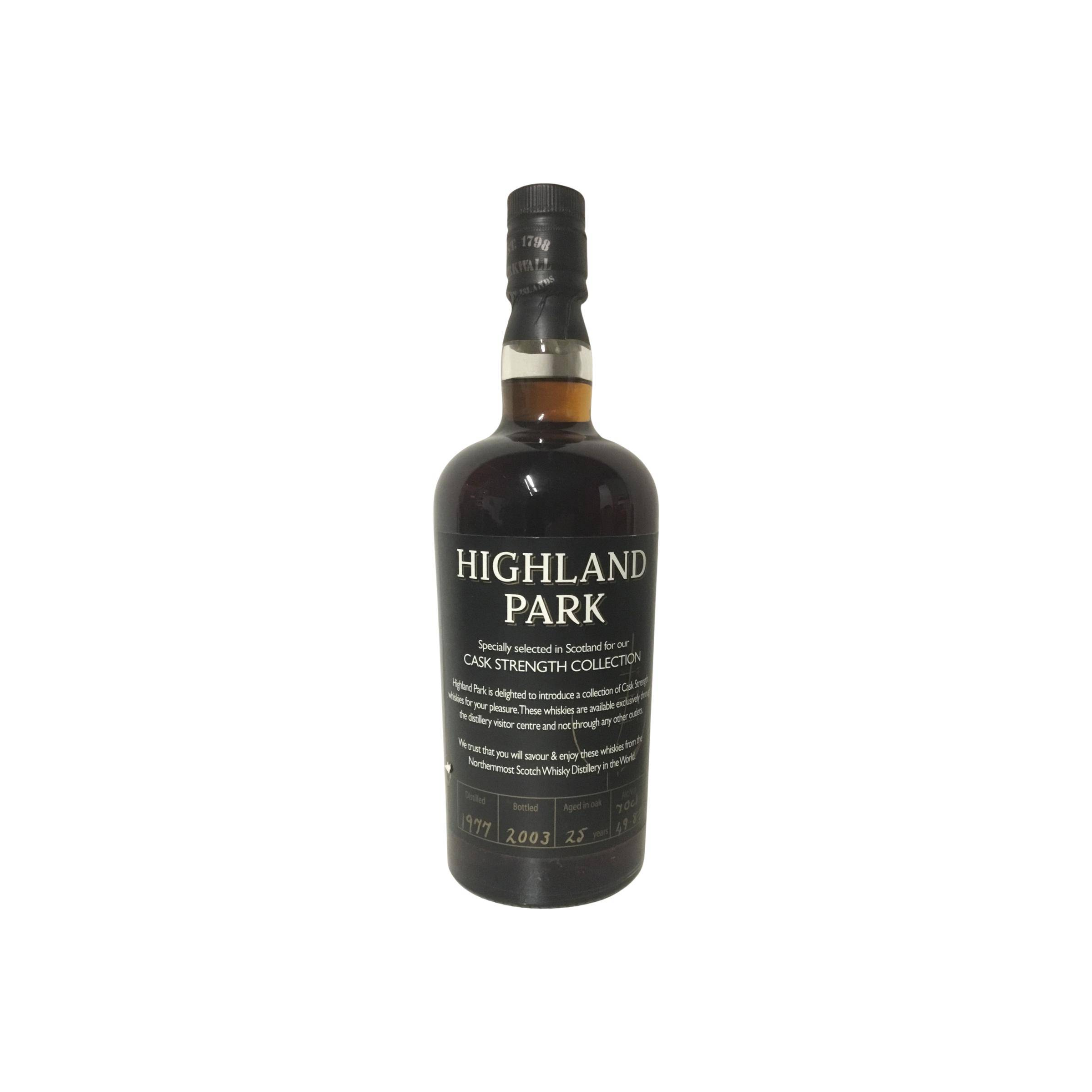 Highland Park Cask Strength Collection 1977 25 Years Single Malt Whisky