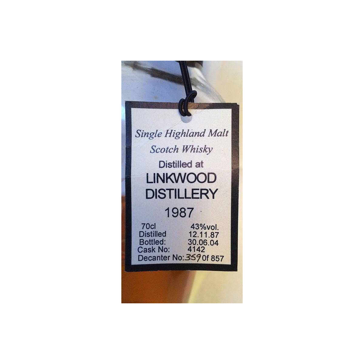 Linkwood 1987 17 Years Single Malt Whisky 2