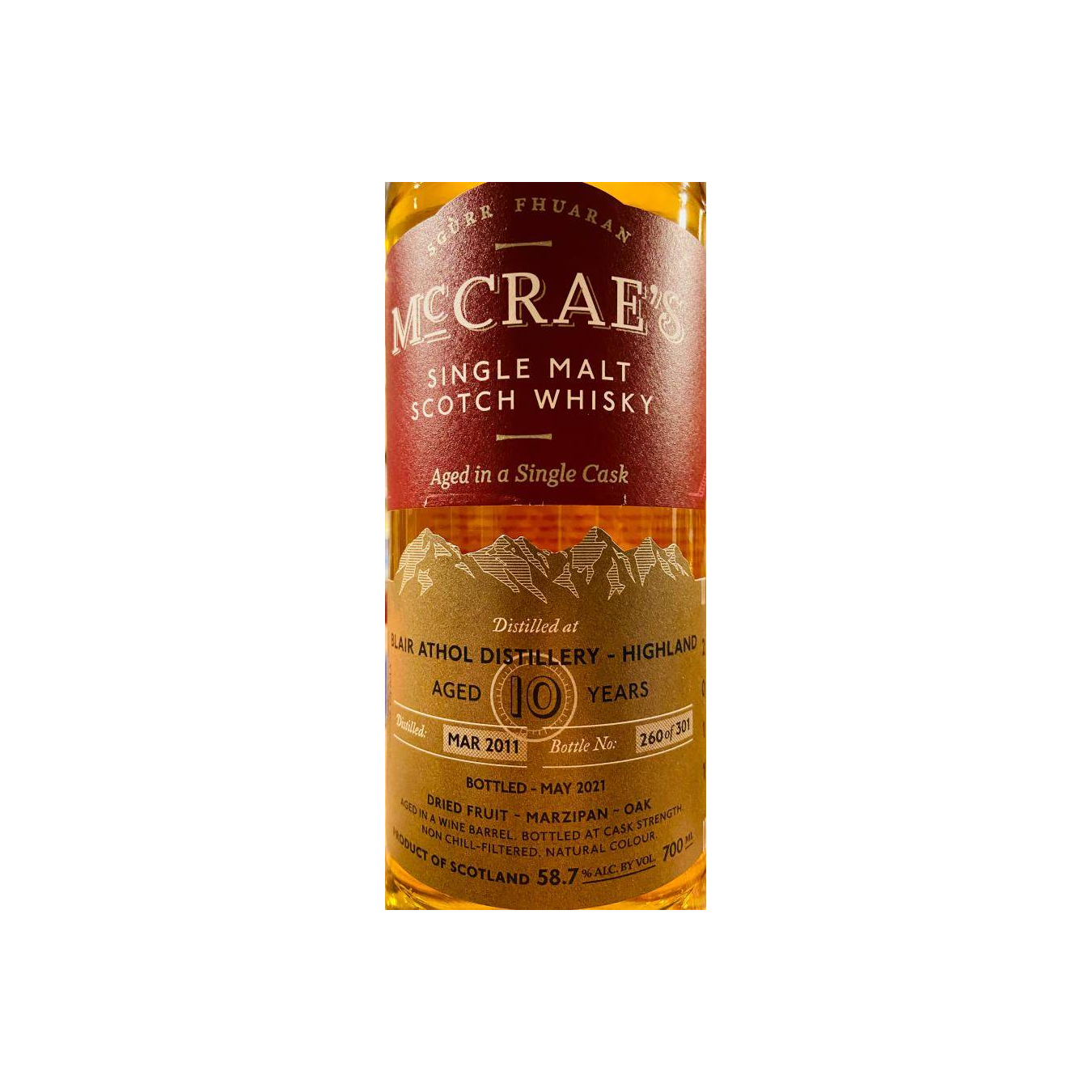 Blair Athol 2011 10 Years Single Malt Whisky 2