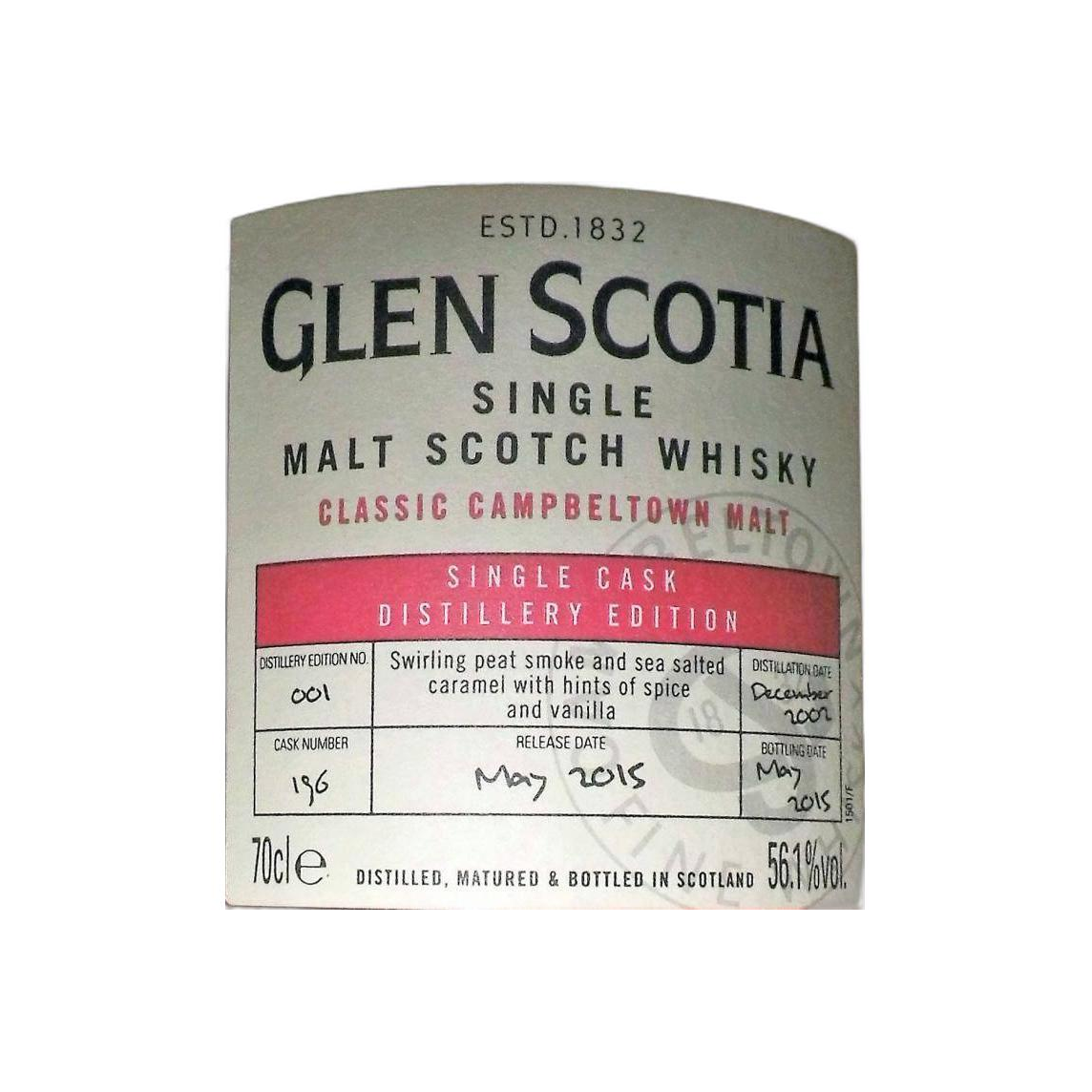 Glen Scotia 2002 12 Years Single Malt Whisky 2