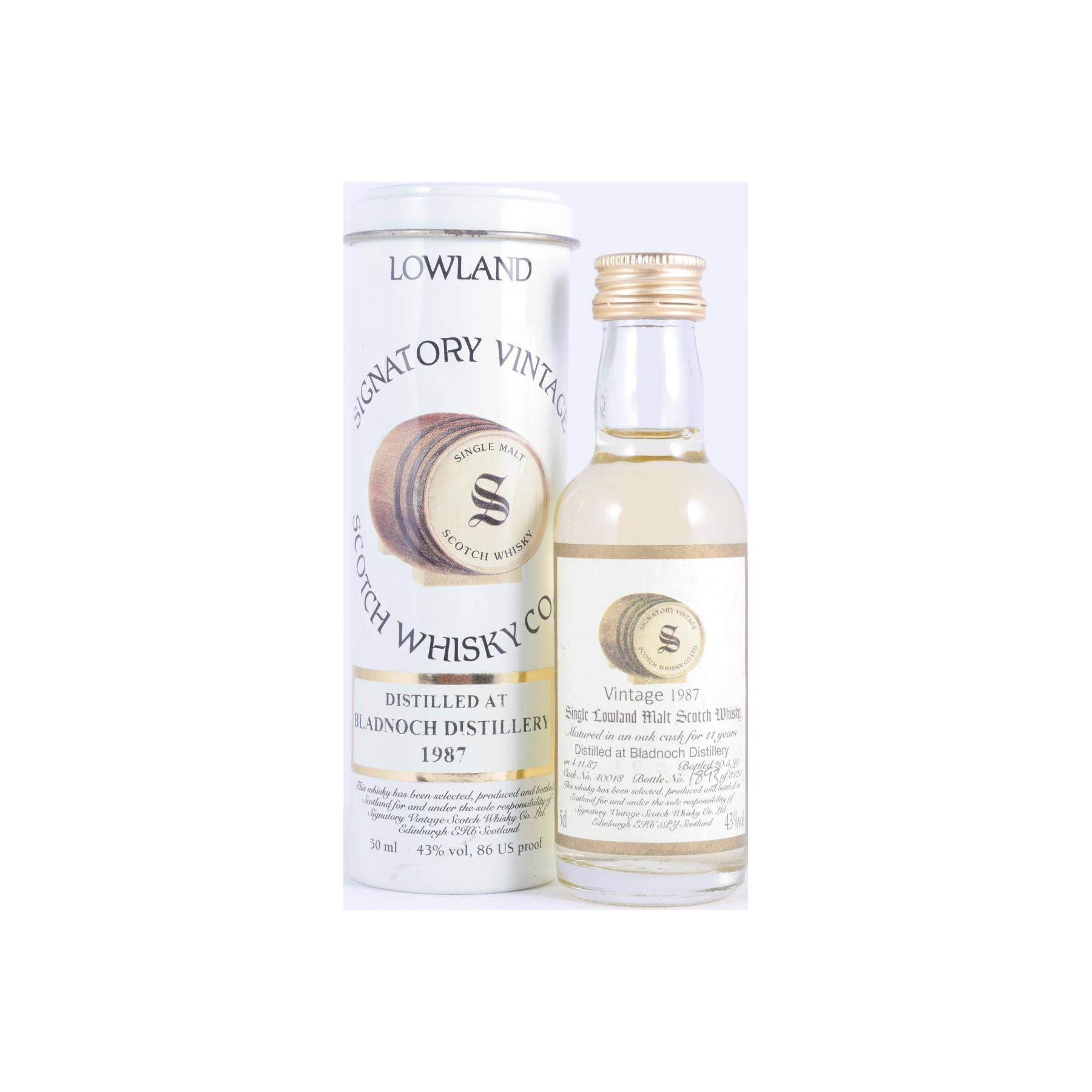 Bladnoch 1987 11 Years Single Malt Whisky