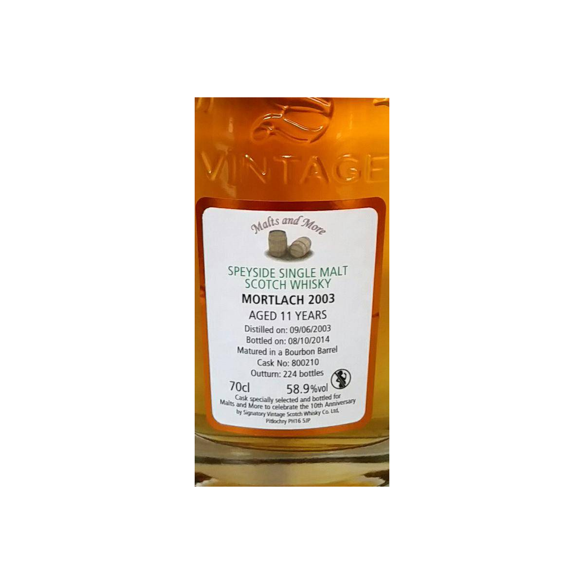 Mortlach Cask Strength Collection 2003 11 Years Single Malt Whisky 3