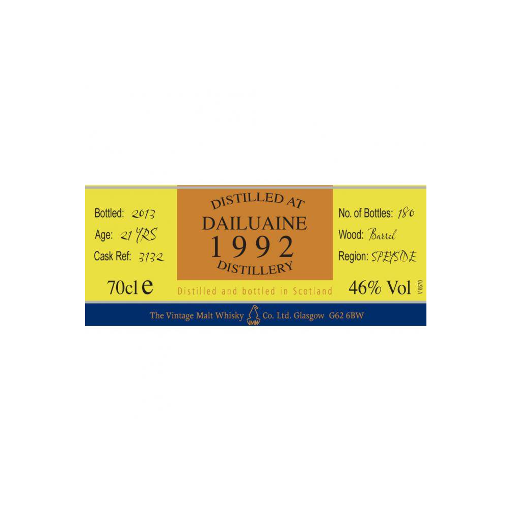 Dailuaine The Cooper's Choice 1992 21 Years Single Malt Whisky 2