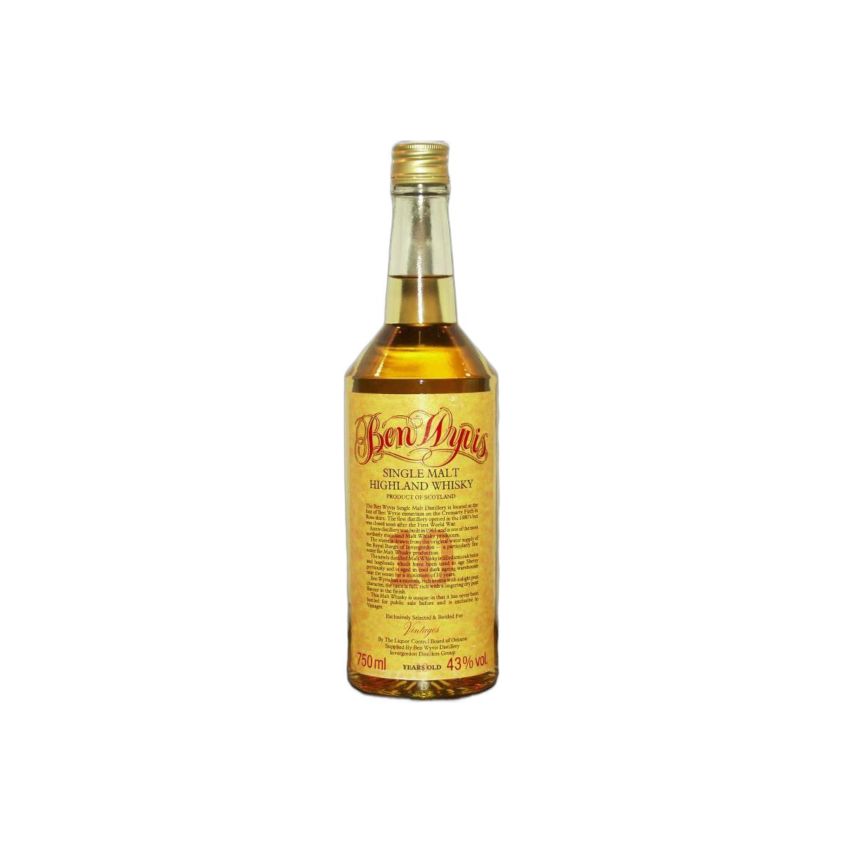 Ben Wyvis 10 Years Single Malt Whisky