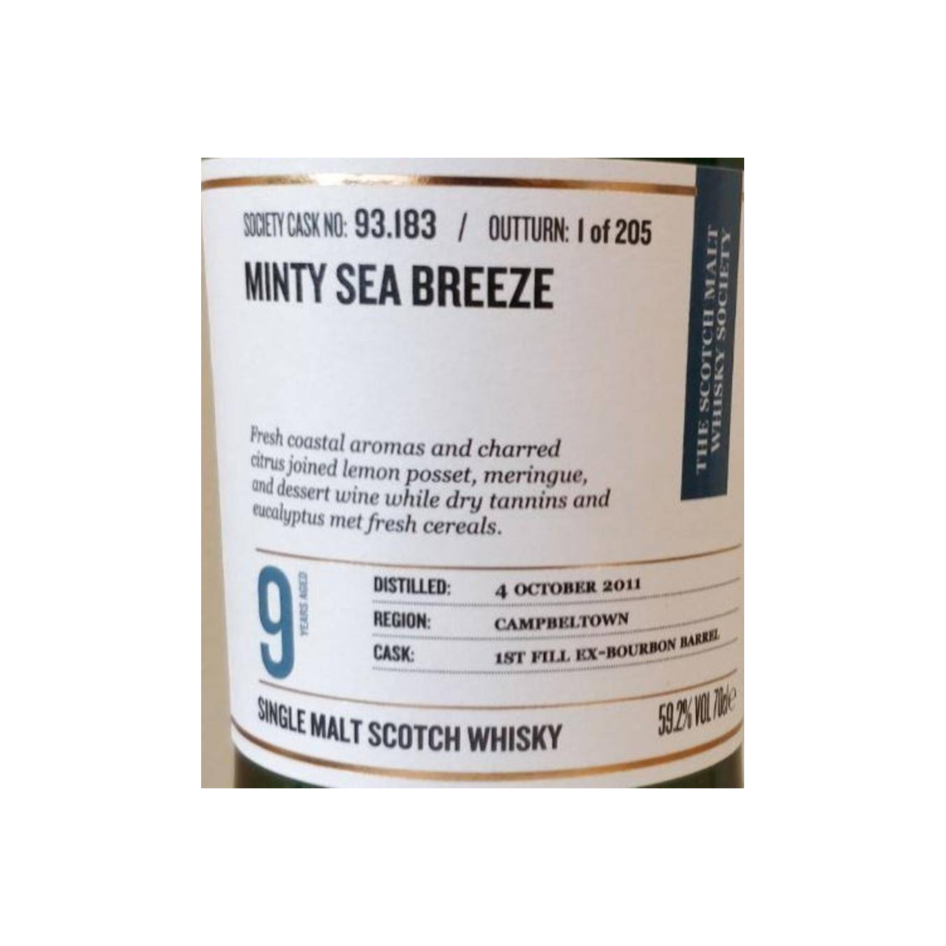 The Scotch Malt Whisky Society 2011 9 Years Single Malt Whisky 2