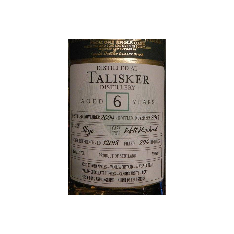 Talisker 2009 6 Years Single Malt Whisky 3