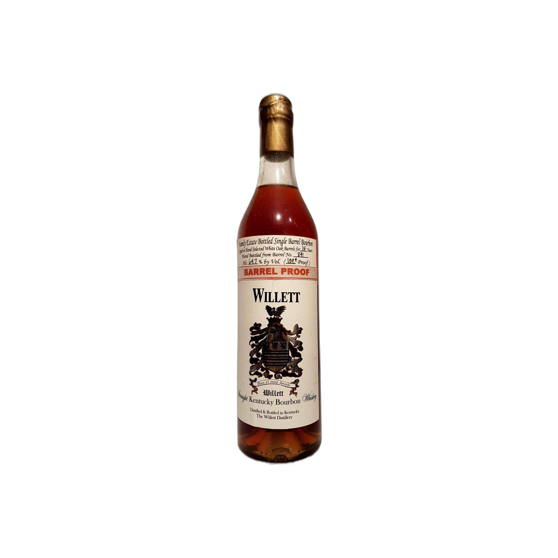 Willett Family Estate Bottled Single Barrel Bourbon 1992 15 Years Bourbon Whisky