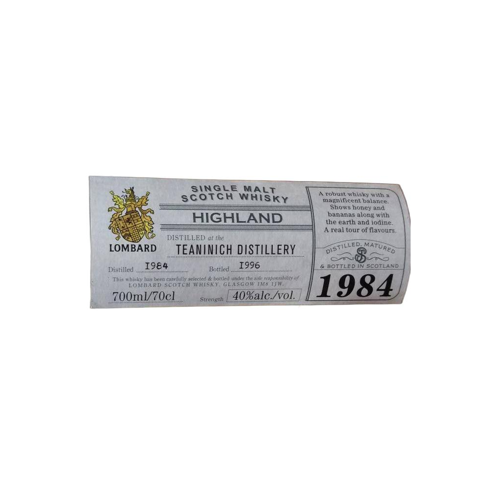 Teaninich 1984 12 Years Single Malt Whisky 3