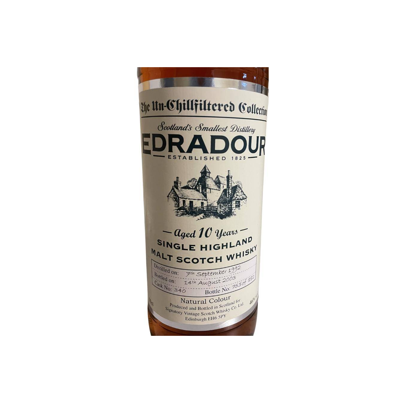 Edradour The Un-Chillfiltered Collection 1992 10 Years Single Malt Whisky