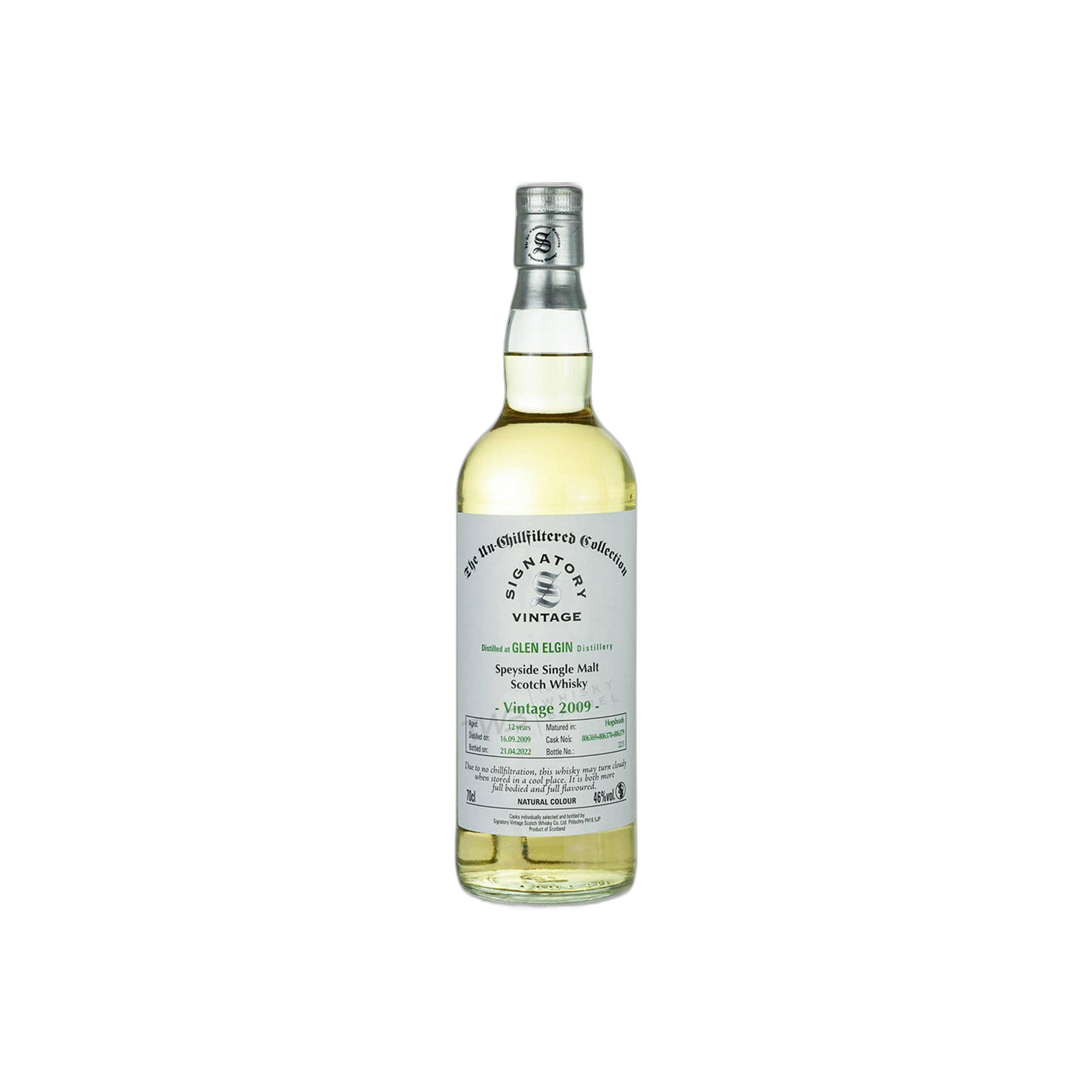 Glen Elgin The Un-Chillfiltered Collection 2009 12 Years Single Malt Whisky