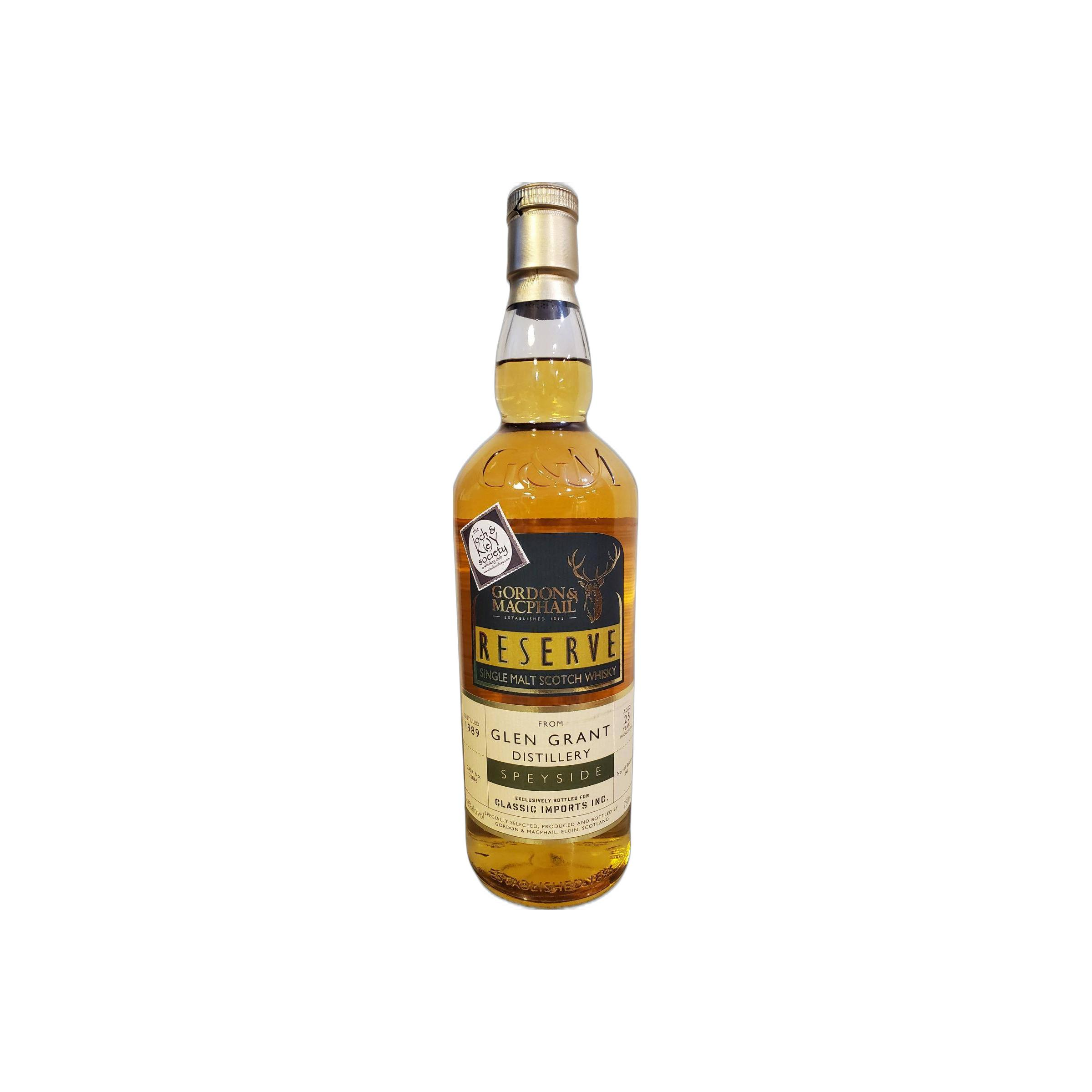 Glen Grant Reserve 1989 25 Years Single Malt Whisky