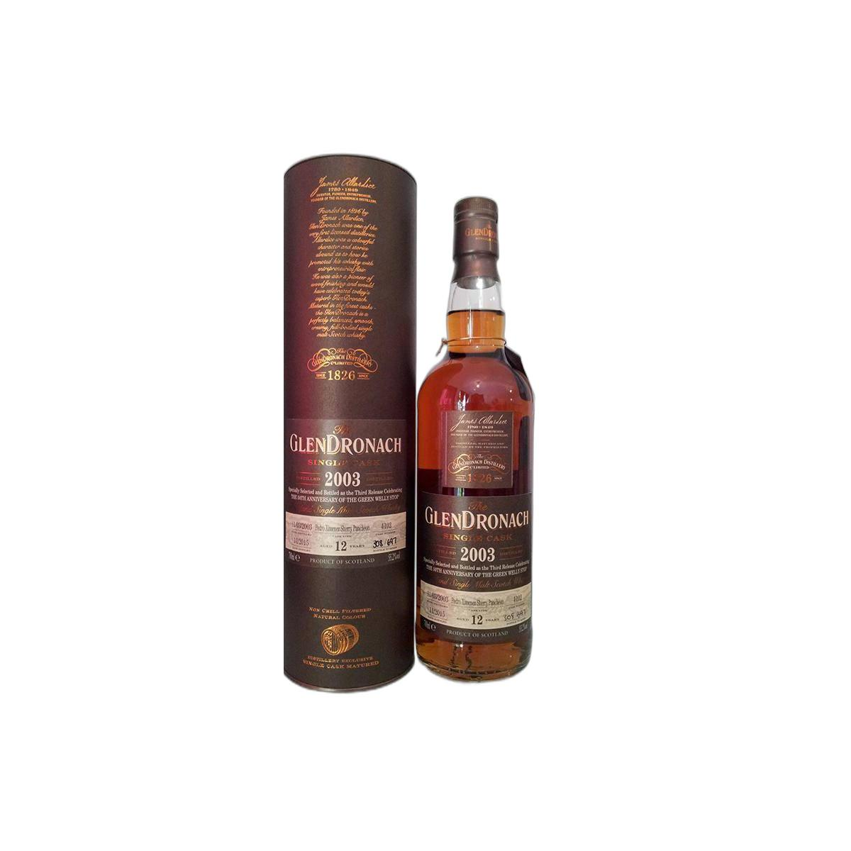 GlenDronach Single Cask 2003 12 Years Single Malt Whisky 2