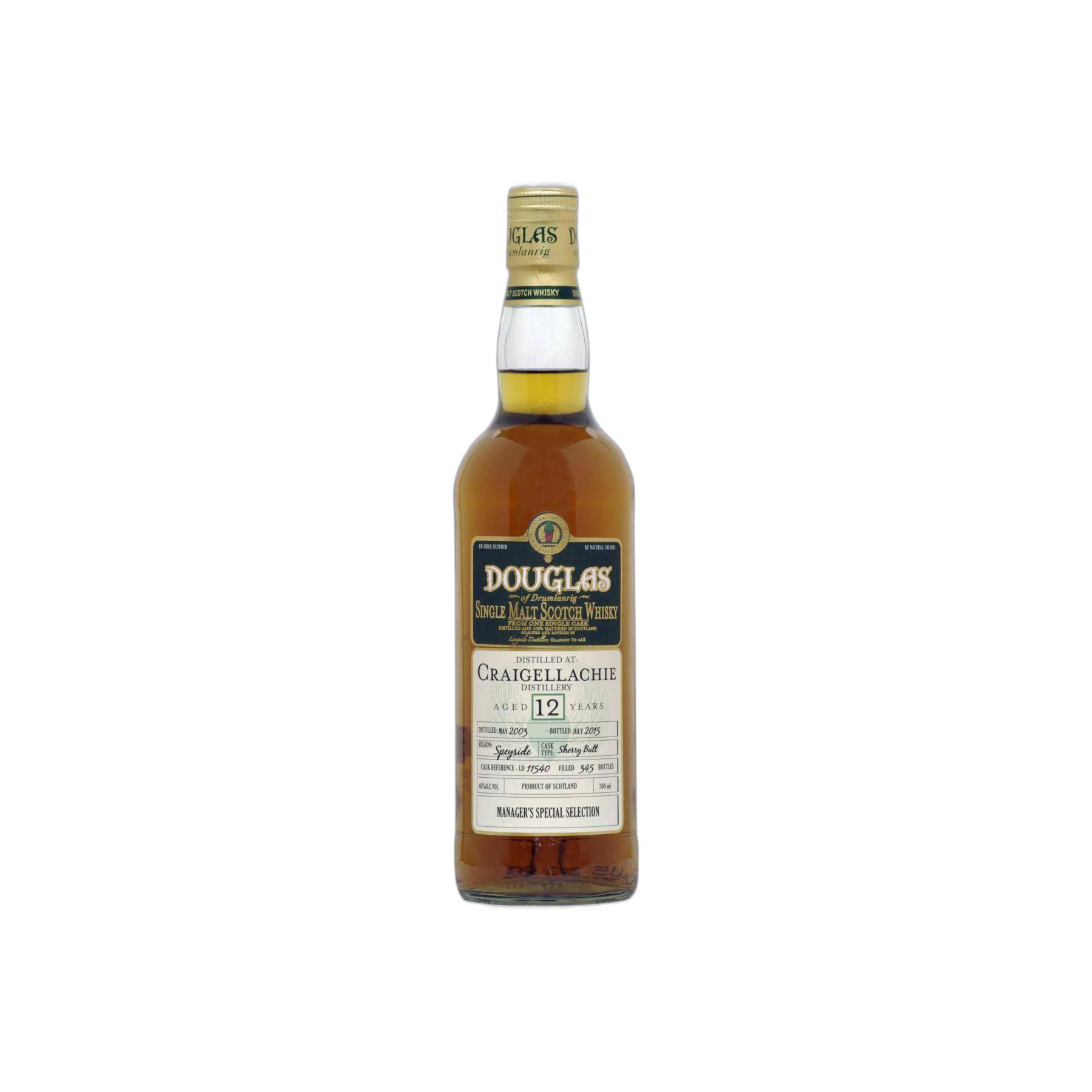 Craigellachie 2003 12 Years Single Malt Whisky