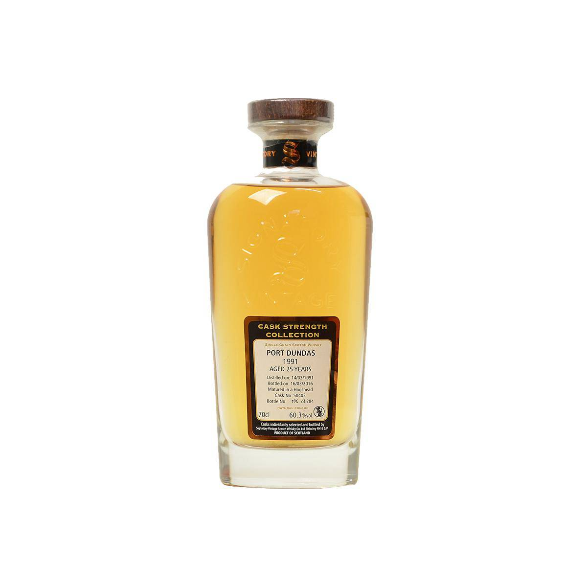 Port Dundas Cask Strength Collection 1991 25 Years Single Grain Whisky