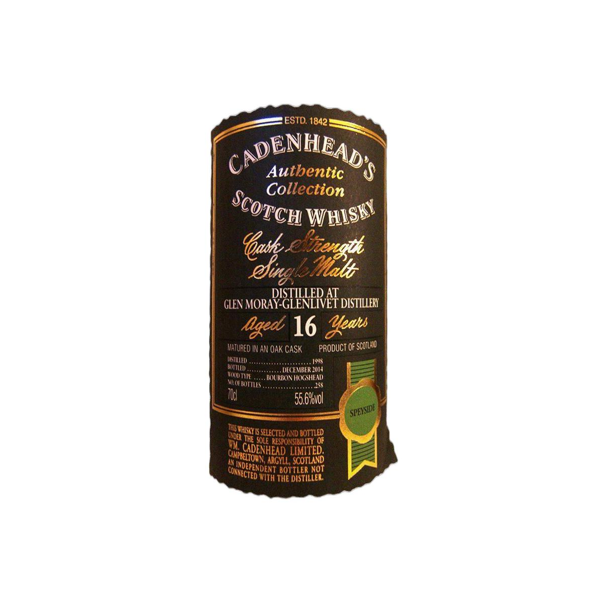 Glen Moray Authentic Collection 1998 16 Years Single Malt Whisky 2