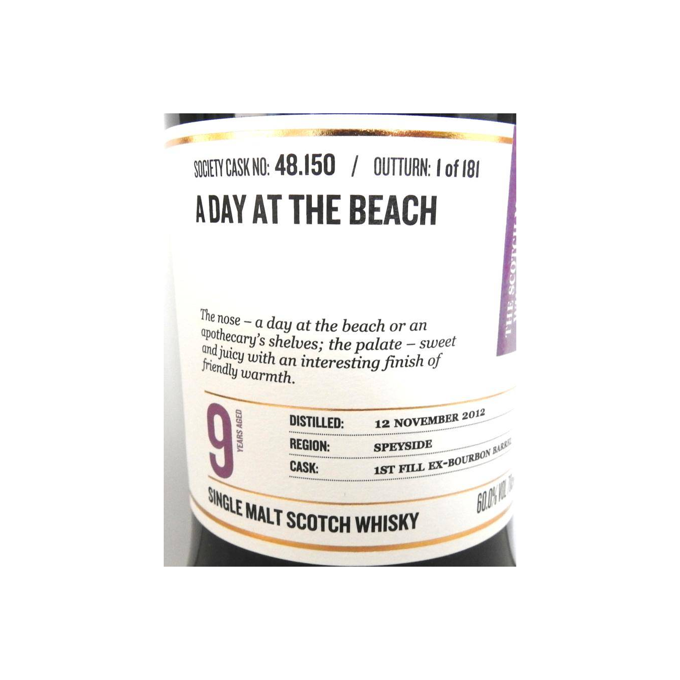 The Scotch Malt Whisky Society 2012 9 Years Single Malt Whisky 2