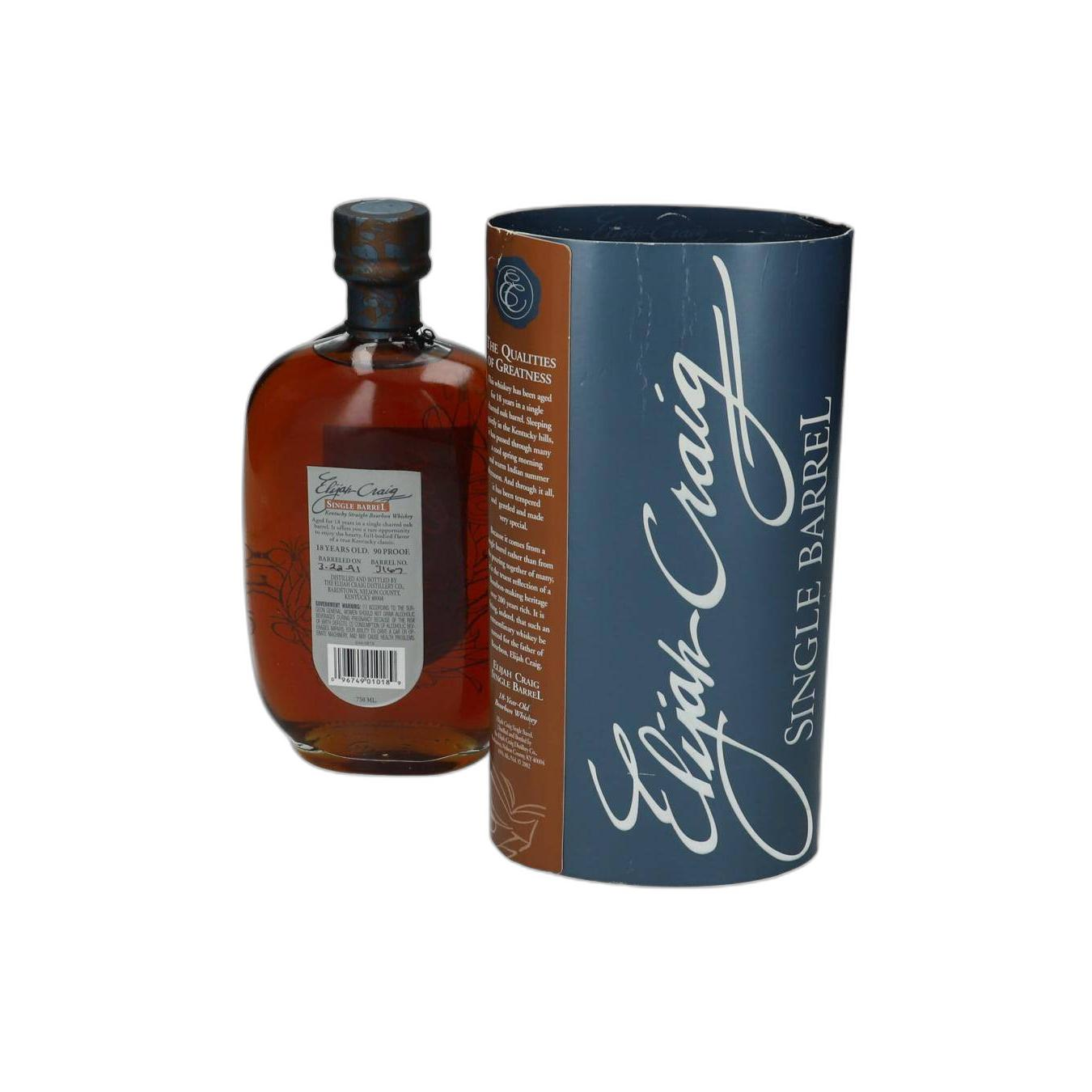Elijah Craig Single Cask 1991 18 Years Bourbon Whisky 2