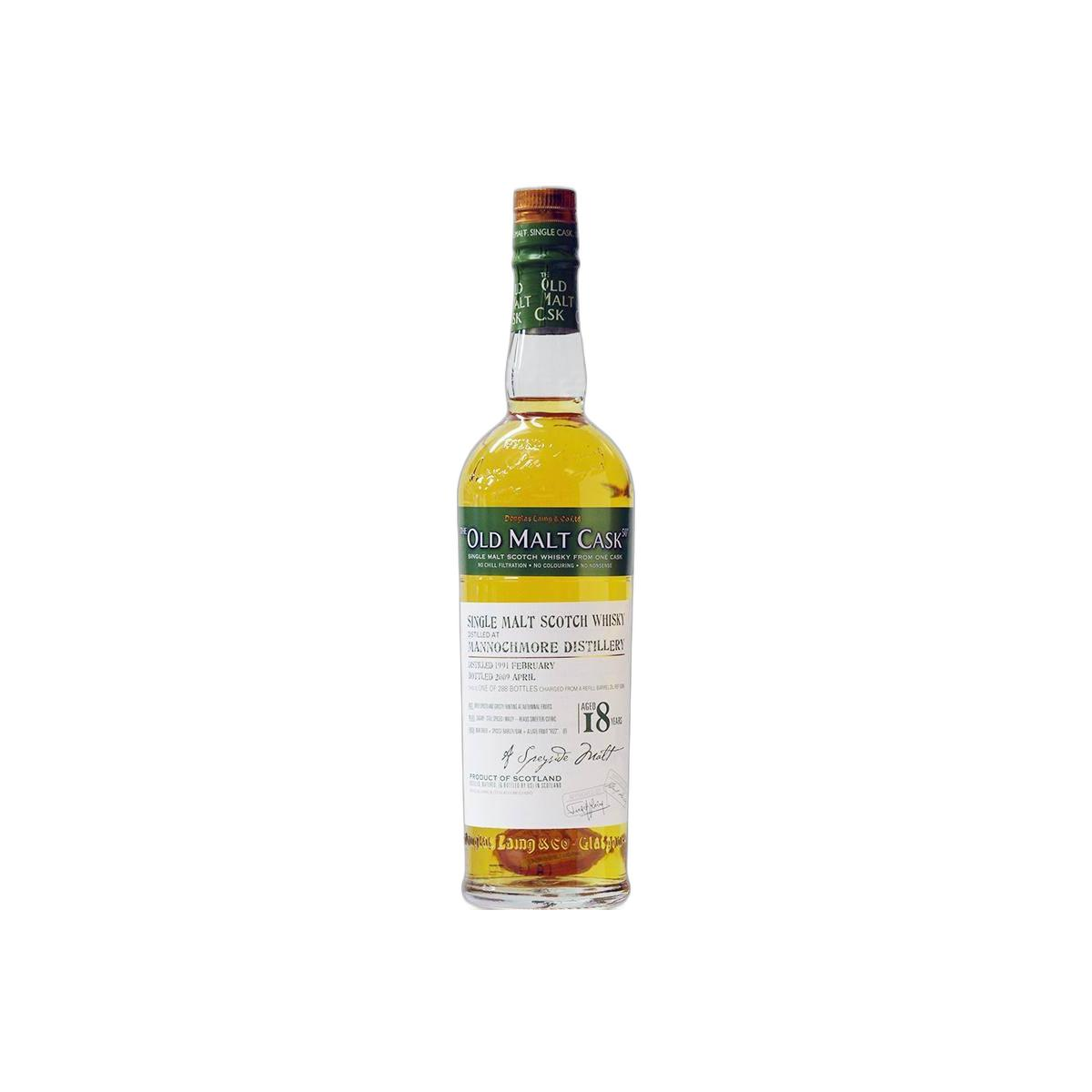 Mannochmore Old Malt Cask 1991 18 Years Single Malt Whisky
