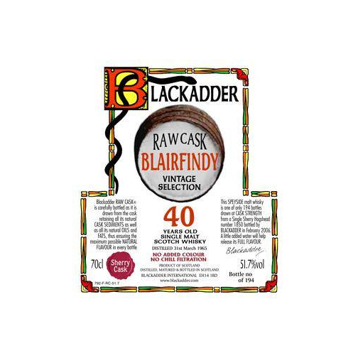 Blackadder Raw Cask 1965 40 Years Single Malt Whisky 2