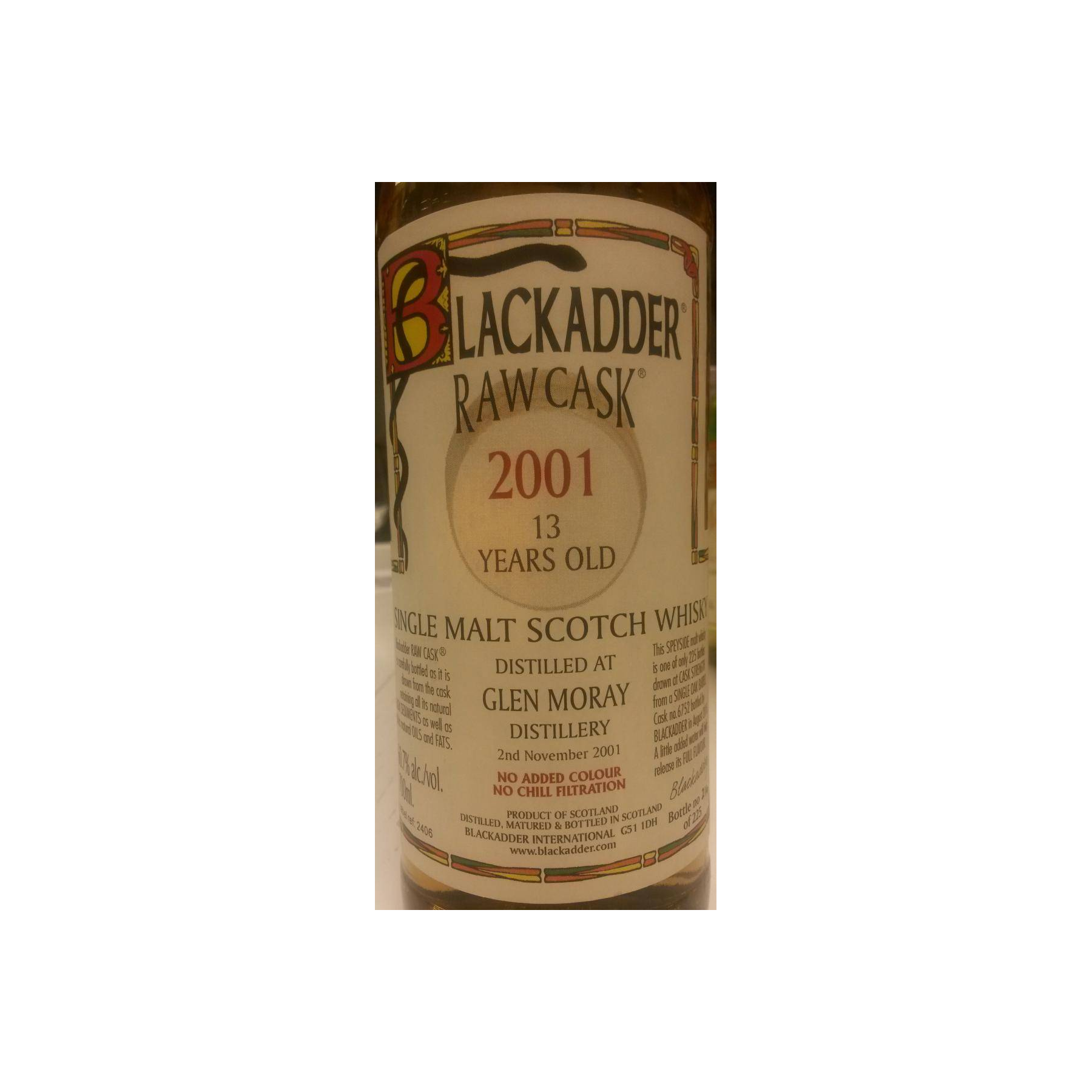Glen Moray Raw Cask 2001 13 Years Single Malt Whisky 2