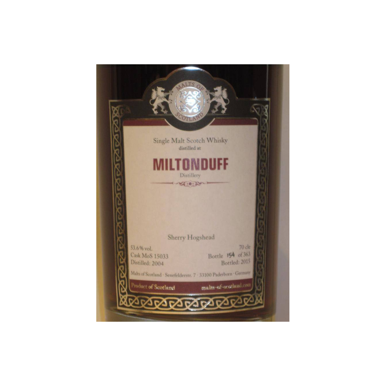 Miltonduff 2004 11 Years Single Malt Whisky 2