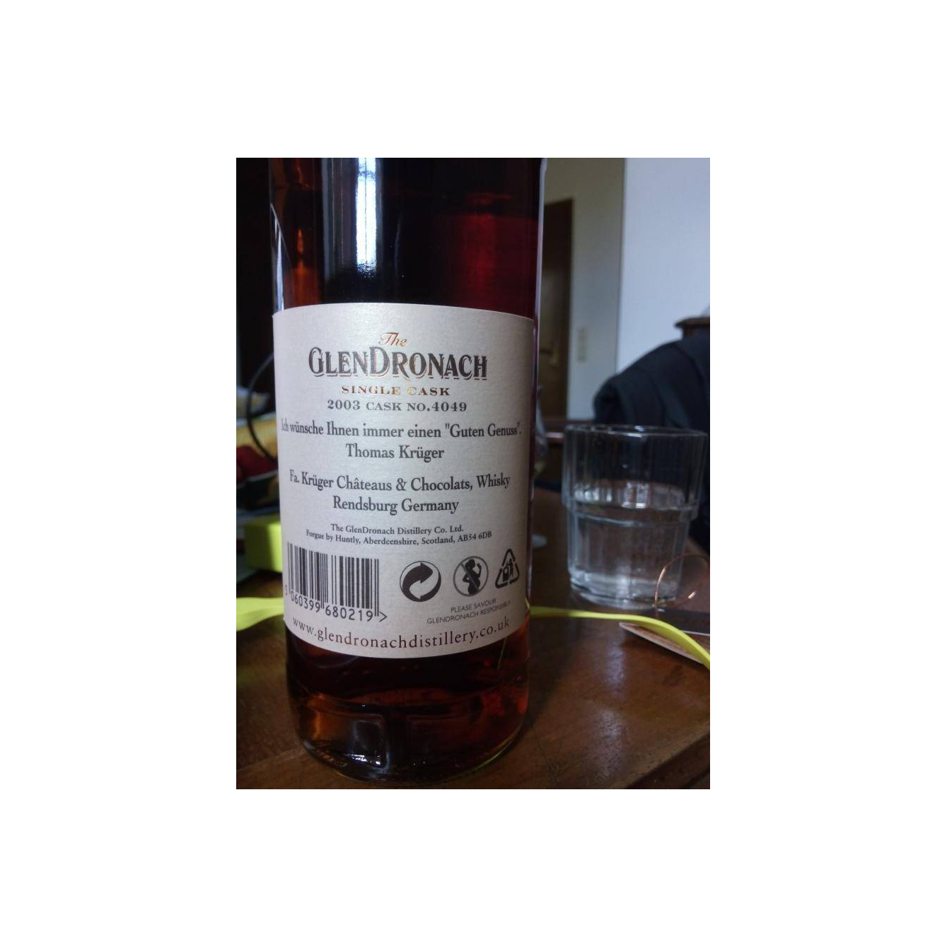 GlenDronach Single Cask 2003 11 Years Single Malt Whisky