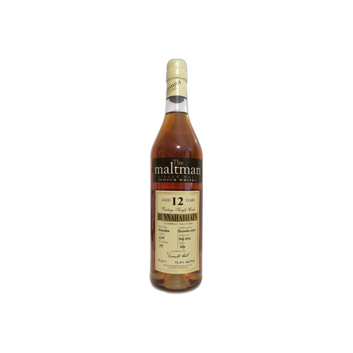 Bunnahabhain 2001 12 Years Single Malt Whisky