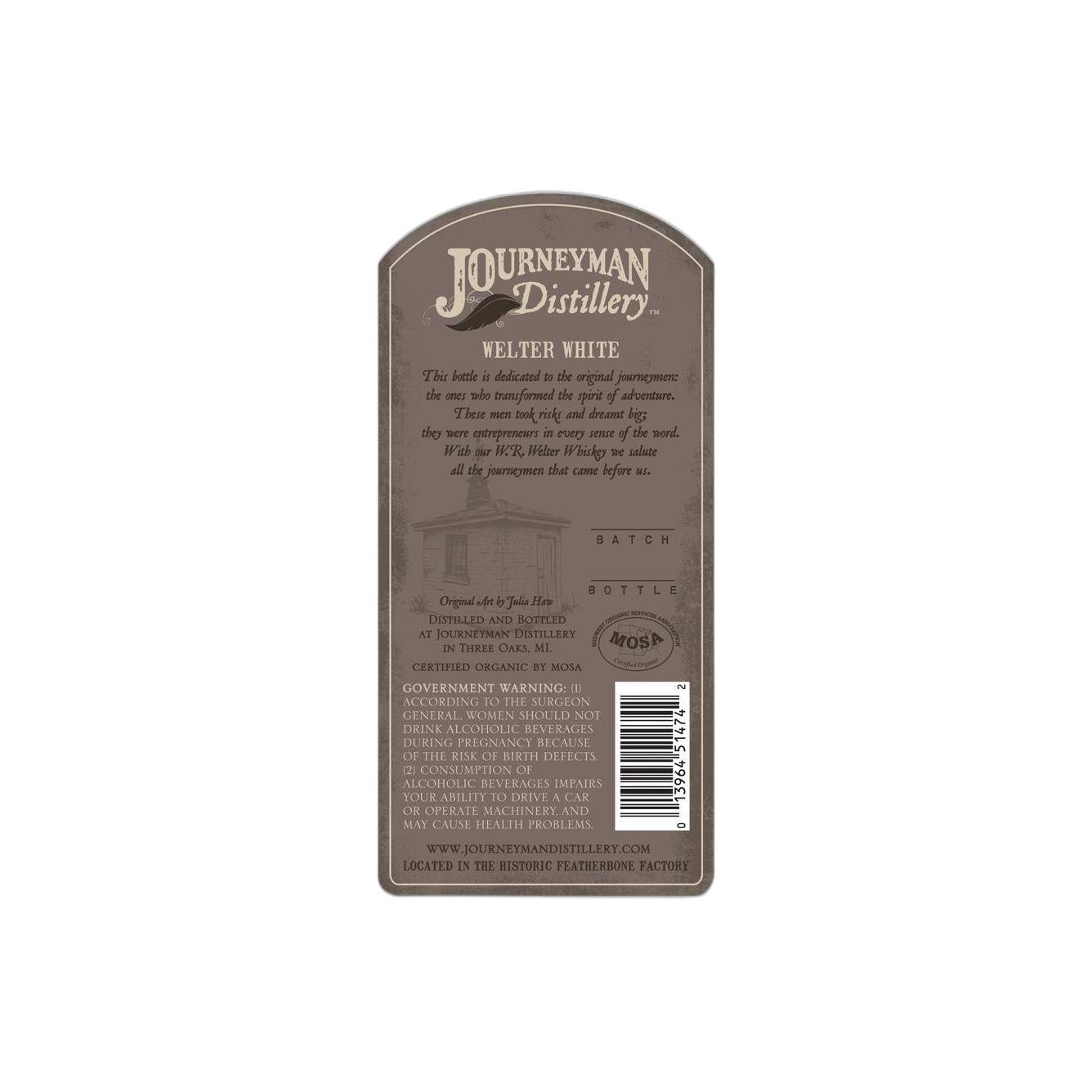 Journeyman Distillery W.R. Welter Whiskey 2