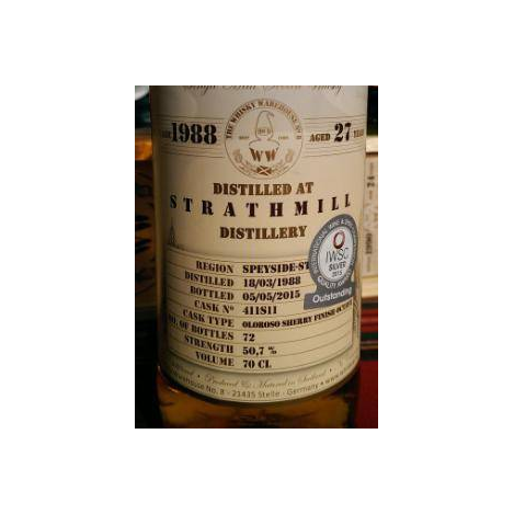 Strathmill 1988 27 Years Single Malt Whisky