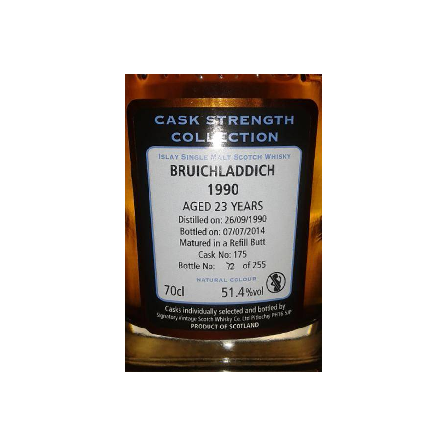 Bruichladdich Cask Strength Collection 1990 23 Years Single Malt Whisky 2